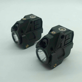 Picatinny Rail Compact Flashlight Combo가있는 소형 레드 레이저 도트 시력